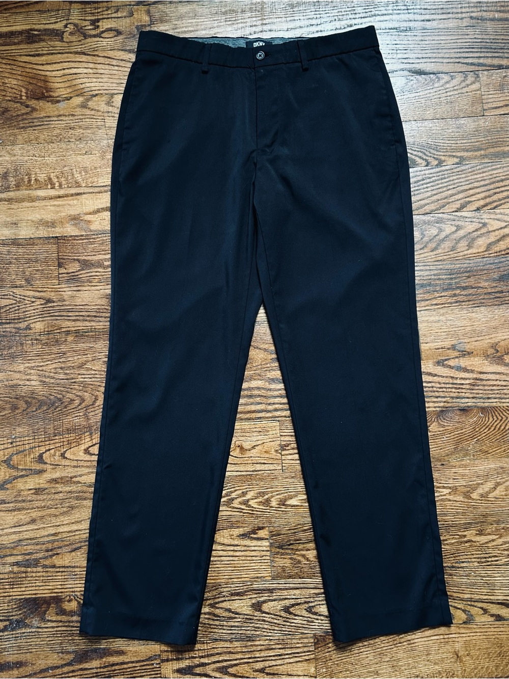 DKNY Men's 32/30 Black Dress Pants - Straight Leg